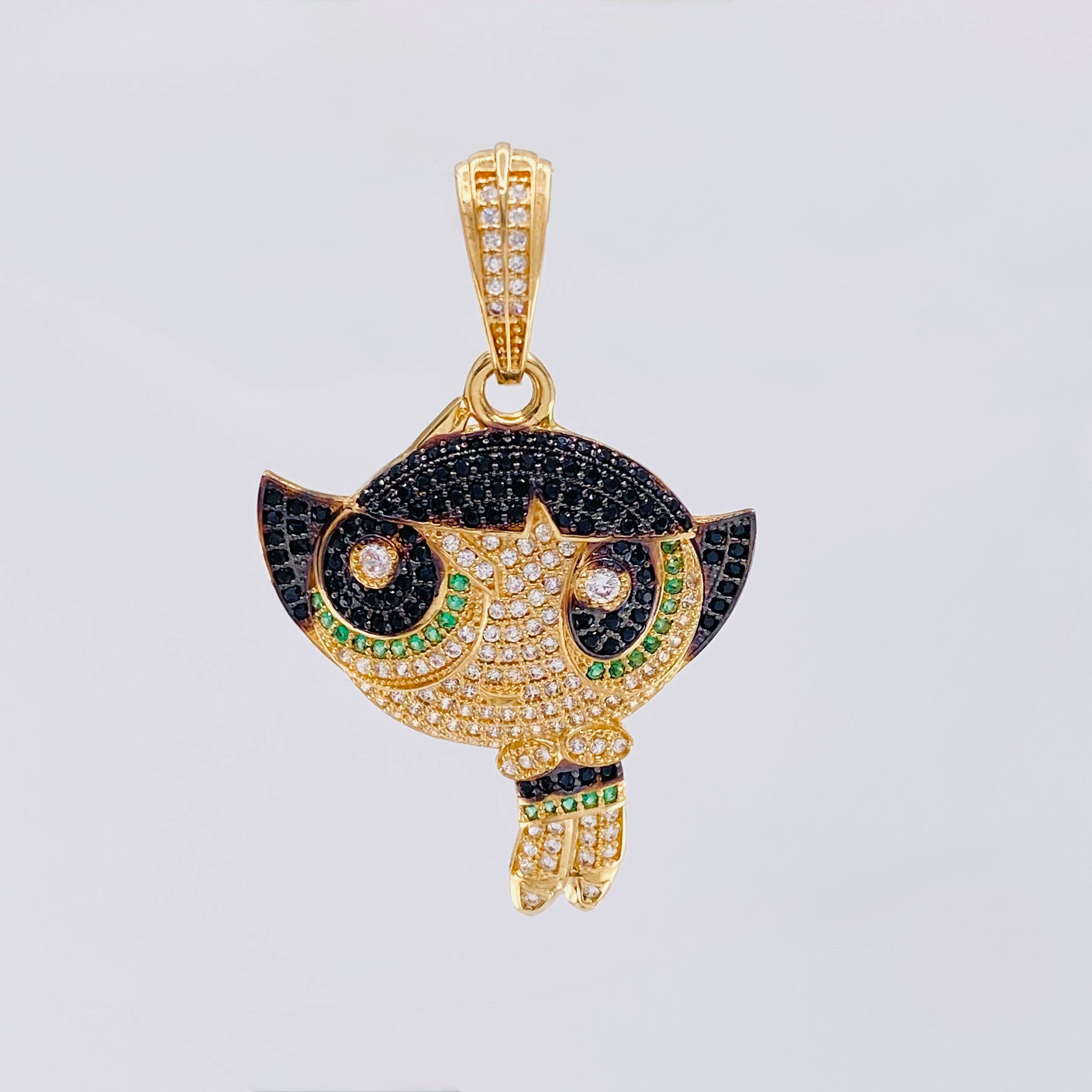 Dije Super Chica Verde 7.95gr / 4.8cm / Oro Amarillo 18K ©