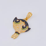 Dije Super Chica Verde 7.95gr / 4.8cm / Oro Amarillo 18K ©