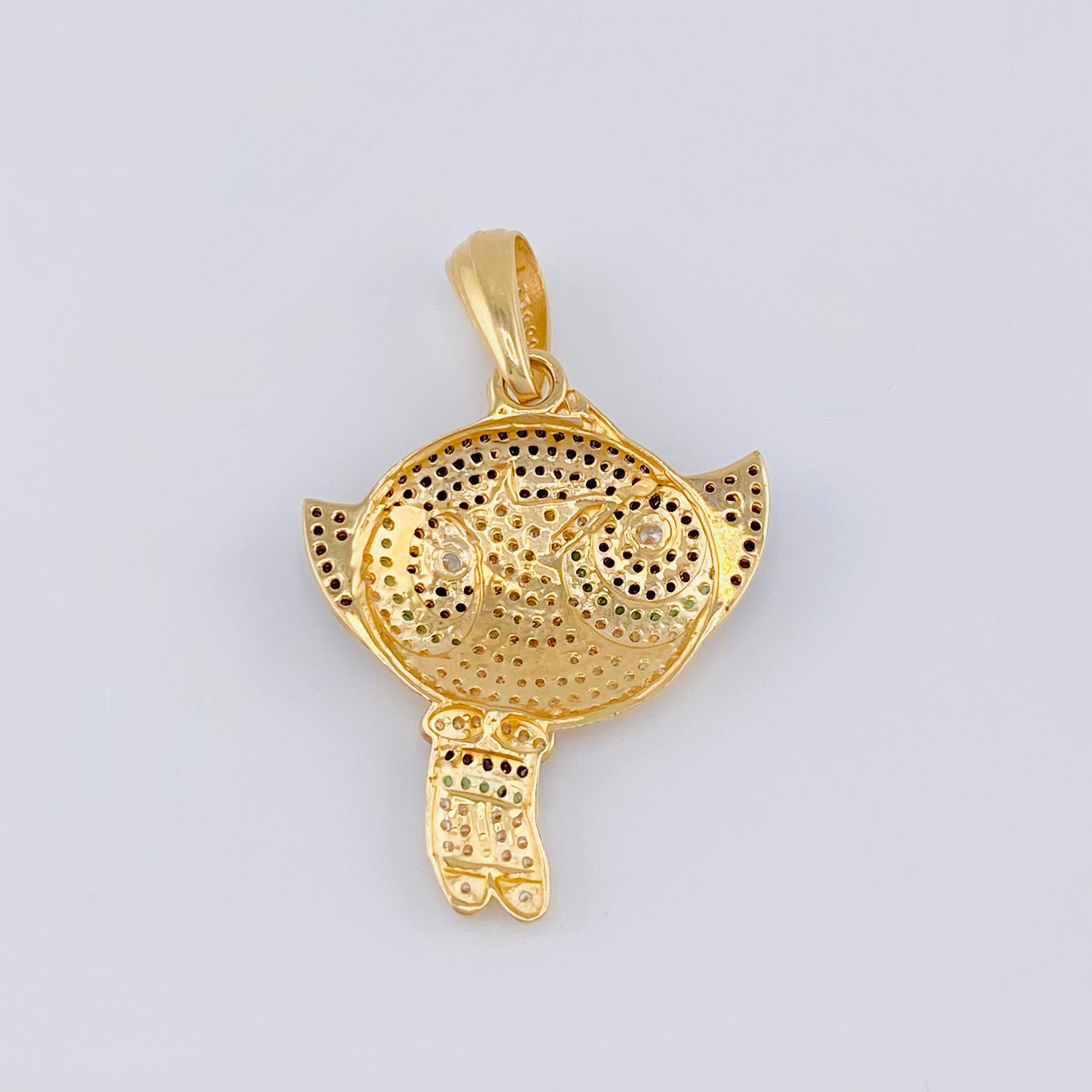 Dije Super Chica Verde 7.95gr / 4.8cm / Oro Amarillo 18K ©