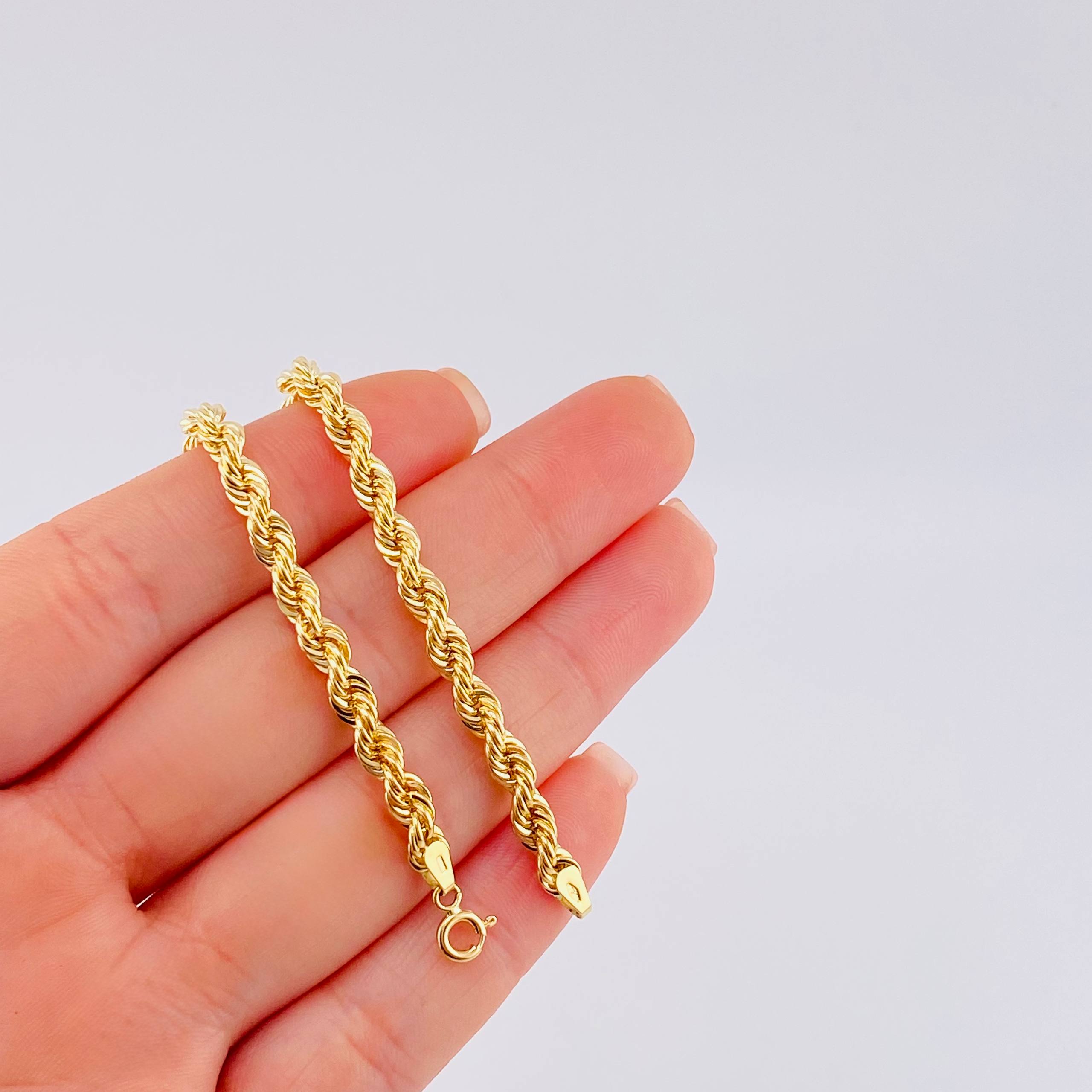 Pulso Lazo 4.75gr / 20cm / 4.35mm Oro Amarillo +3 18K ©