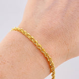 Pulso Lazo 3.8gr / 21cm / 3.8mm Oro Amarillo +3 18K ©