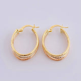 Candongas Daki Ovaladas 1.7 g / 2,5 cm Tres Oros 18K