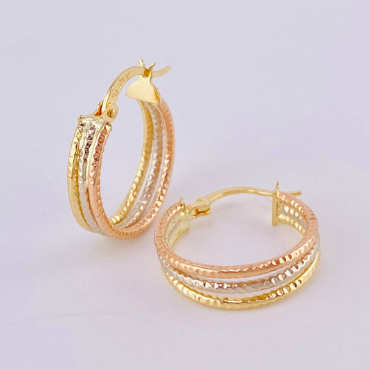 Candongas Daki 1.6 g / 2 cm Tres Oros 18K