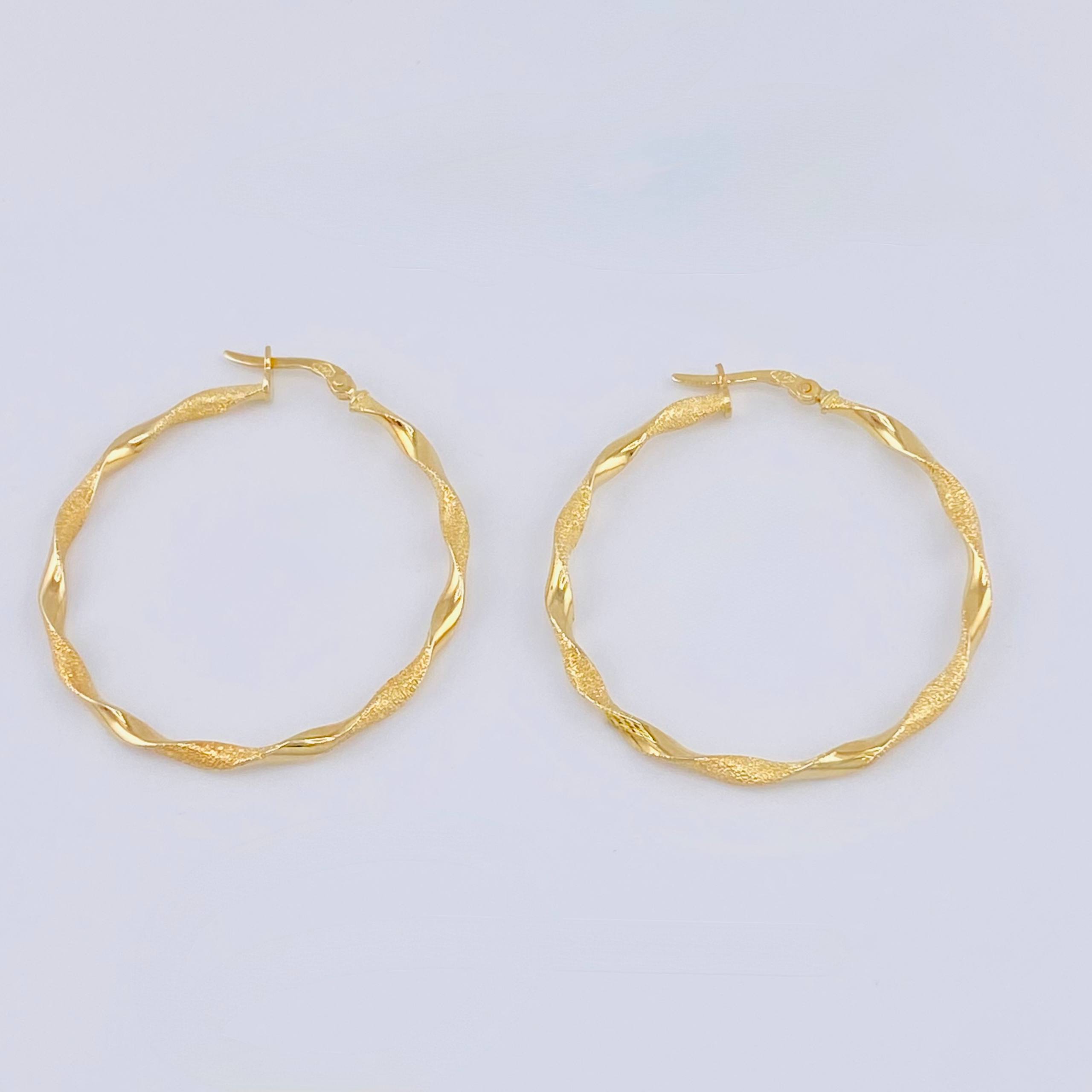 Candongas Asby 2.4 g / 4 cm Oro Amarillo 18K