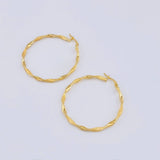 Candongas Asby 2.4 g / 4 cm Oro Amarillo 18K