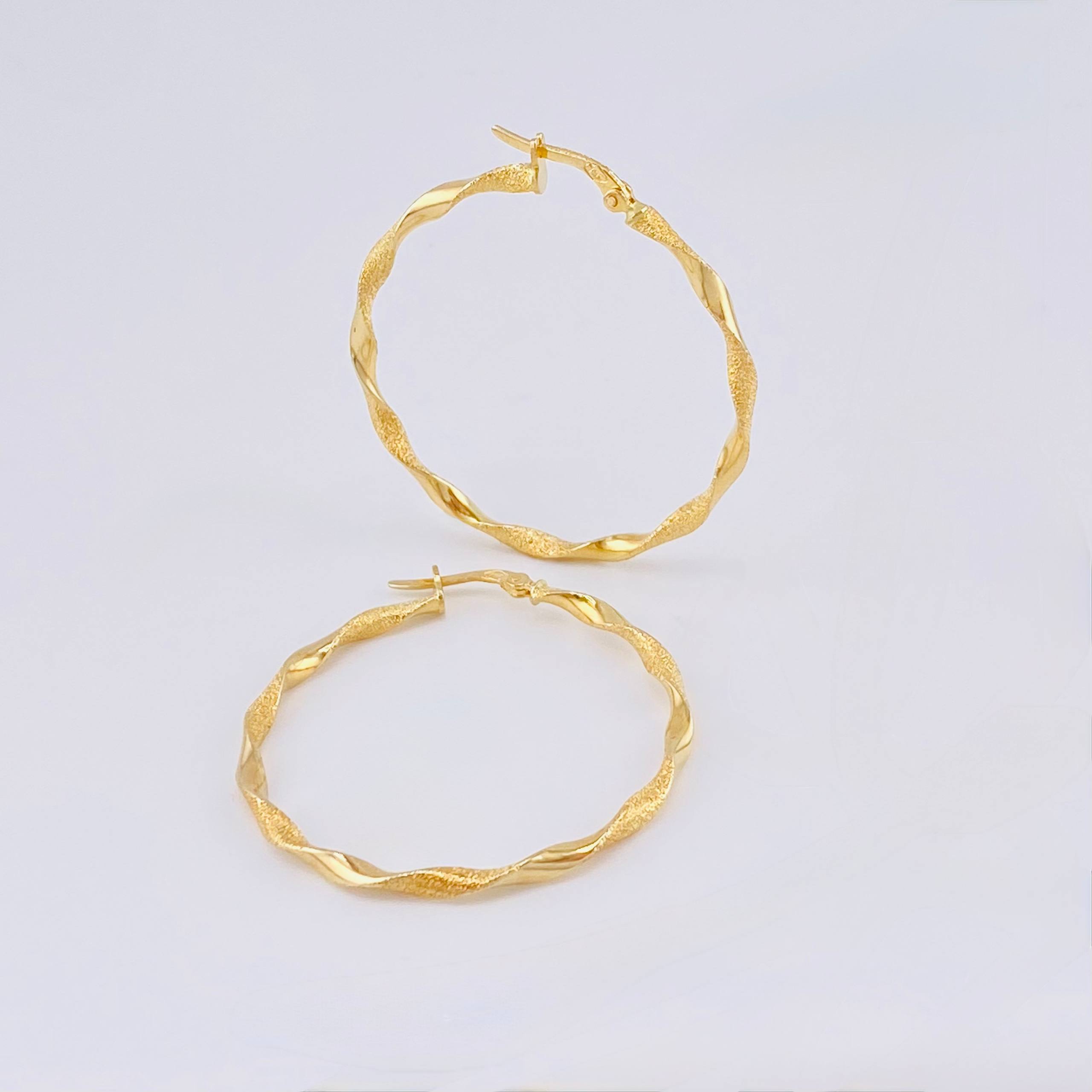 Candongas Asby 2.4 g / 4 cm Oro Amarillo 18K