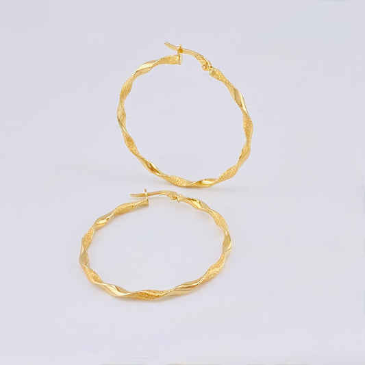 Candongas Asby 2.4 g / 4 cm Oro Amarillo 18K