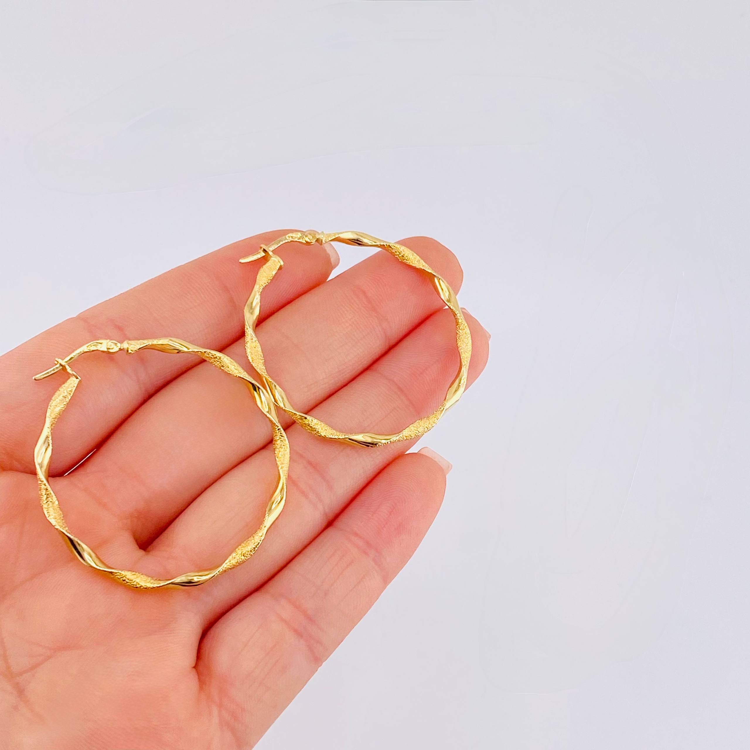 Candongas Asby 2.4 g / 4 cm Oro Amarillo 18K