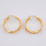 Candongas Infi 4.05 g / 3 cm Dos Oros Amarillo Rosa 18K