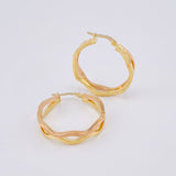 Candongas Infi 4.05 g / 3 cm Dos Oros Amarillo Rosa 18K