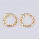 Candongas Lady 2.1 g / 2,5 cm Tres Oros 18K