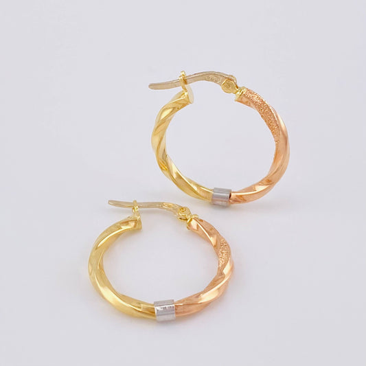 Candongas Lady 2.15 g / 2.5 cm Tres Oros 18K