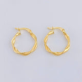 Candongas Melcocha 1.5 g / 2 cm Oro Amarillo 18K