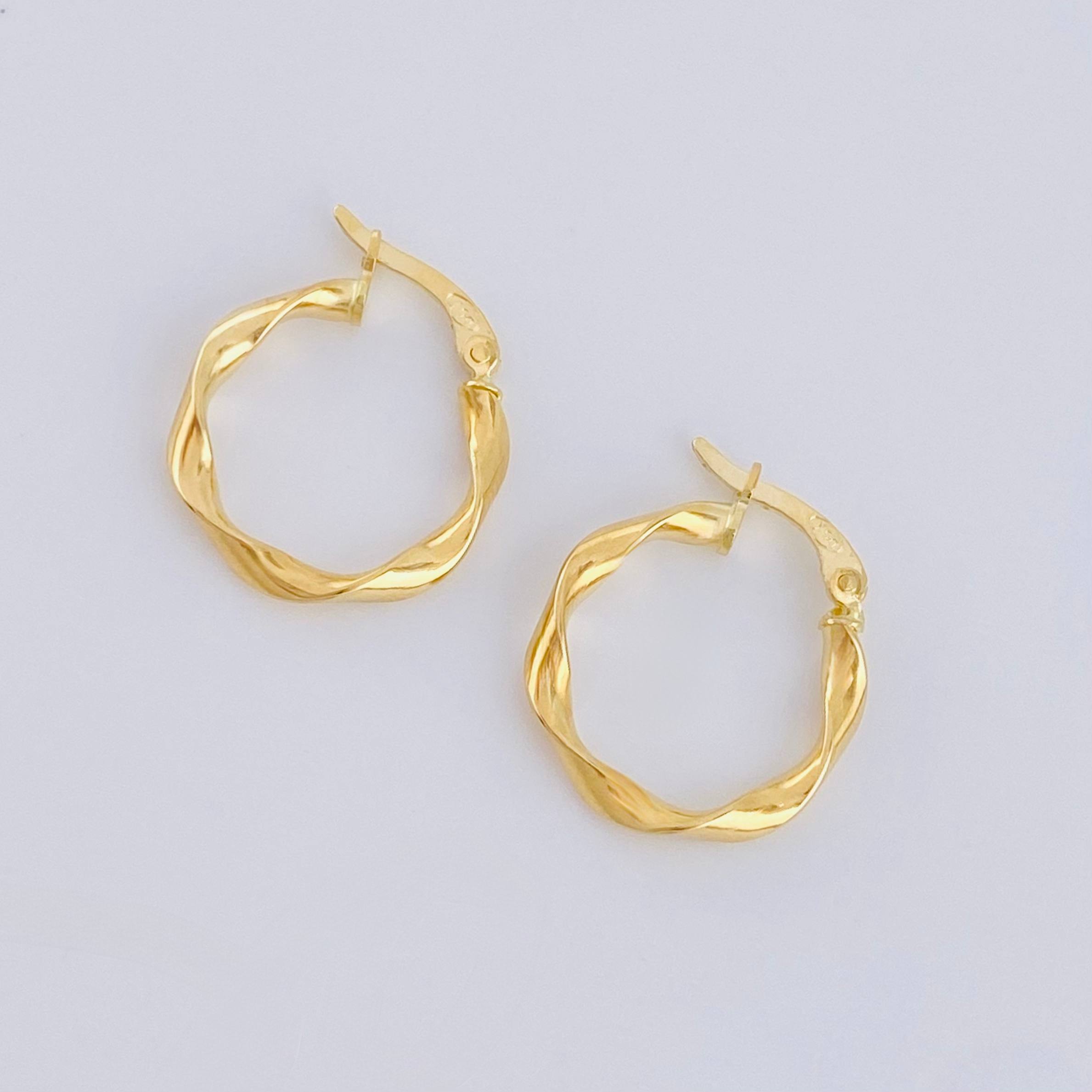 Candongas Melcocha 1.5 g / 2 cm Oro Amarillo 18K