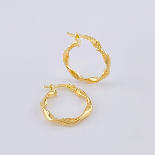 Candongas Melcocha 1.5 g / 2 cm Oro Amarillo 18K