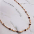 Cadena Rustica Dubai 11.55gr / 60cm / 3.3mm Cauchos Rojos Negros Oro Rosa 18K &