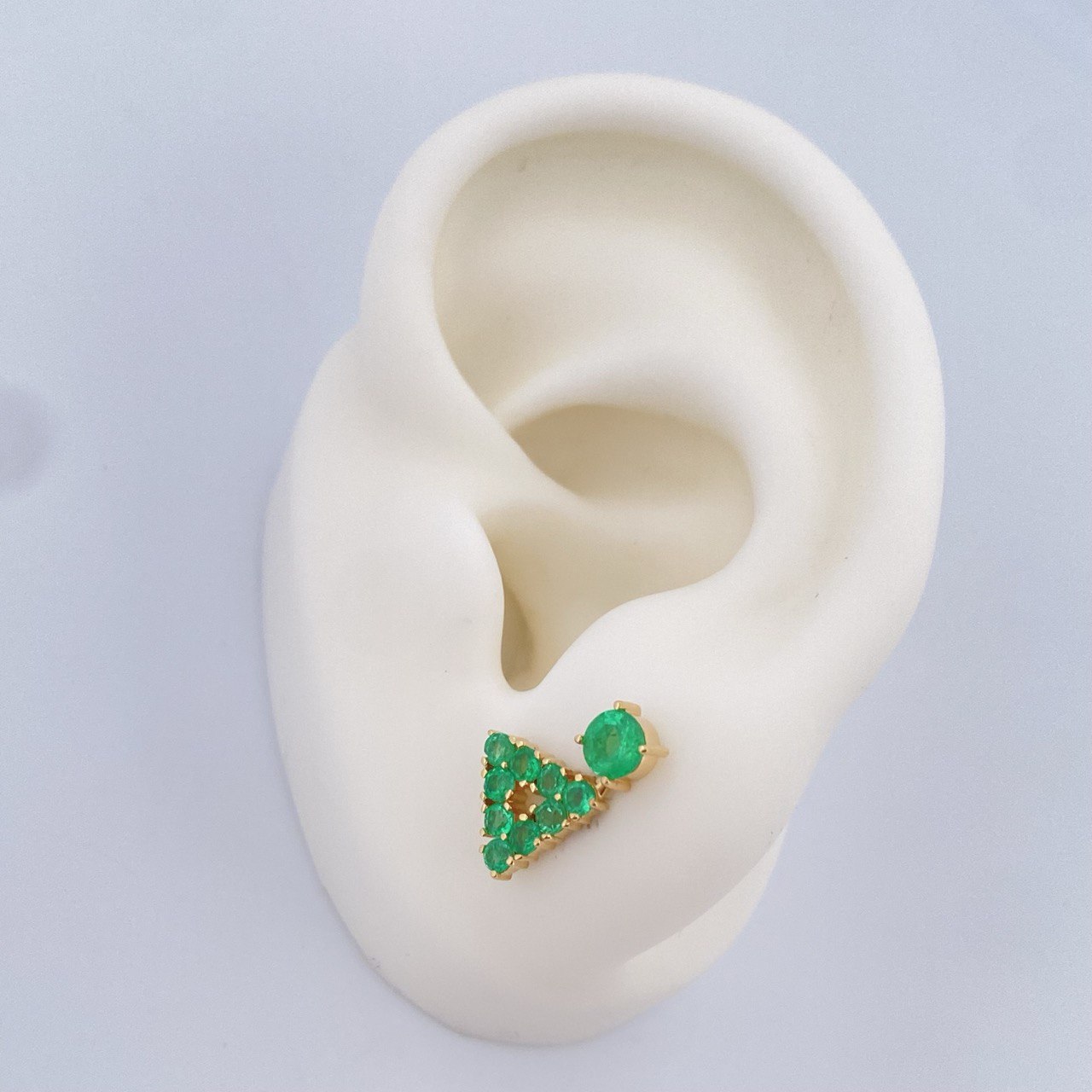 Topos Figuras Esmeraldas Esmeraldas 2.6gr / Oro Amarillo 18K &