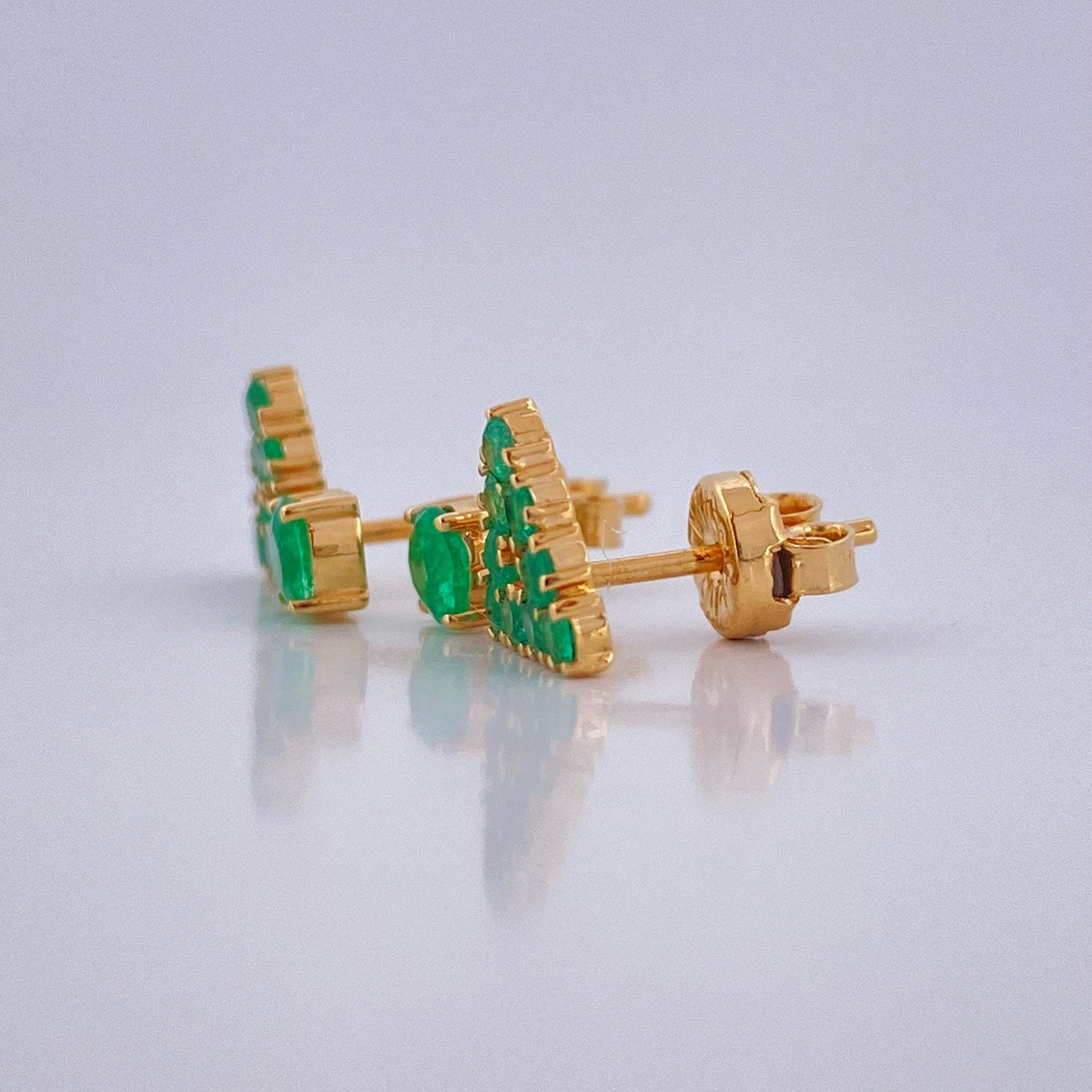 Topos Figuras Esmeraldas Esmeraldas 2.6gr / Oro Amarillo 18K &