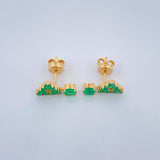 Topos Figuras Esmeraldas Esmeraldas 2.6gr / Oro Amarillo 18K &