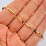 Pulso Rustico 3.9gr / 22cm / Oro Amarillo 18K $