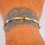 Pulso Rustico 3.9gr / 22cm / Oro Amarillo 18K $