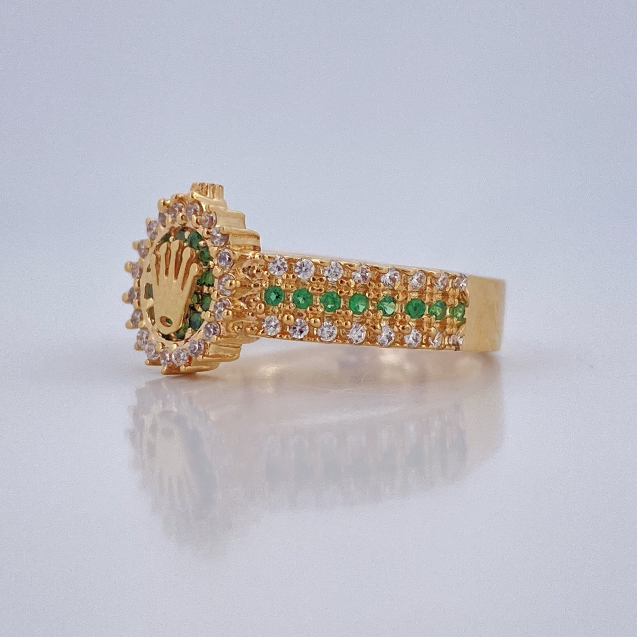 Anillo Corona Rx 3.5gr / T6 1/2 / Oro Amarillo 18K $