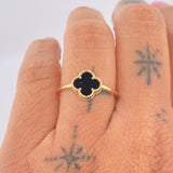 Anillo Trebol 1.85gr / T8 / Oro Amarillo 18K $