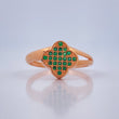 Anillo Trebol 2.5gr / T5 1/4 / Oro Rosa 18K $