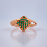 Anillo Trebol 2.5gr / T5 1/4 / Oro Rosa 18K $