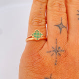 Anillo Trebol 2.5gr / T5 1/4 / Oro Rosa 18K $