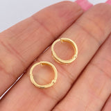 Candongas Carril 0.85gr / 1.1cm / Oro Amarillo 18K $