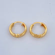 Candongas Carril 0.85gr / 1.1cm / Oro Amarillo 18K $