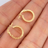Candongas Tribal 1gr / 1.3cm / Oro Amarillo 18K $