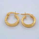 Candongas Tribal 1gr / 1.3cm / Oro Amarillo 18K $