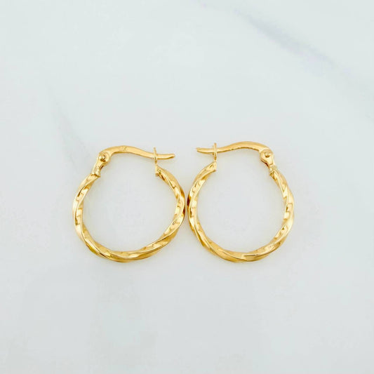 Candongas Kari 1.1 g / 2 cm Oro Amarillo 18K