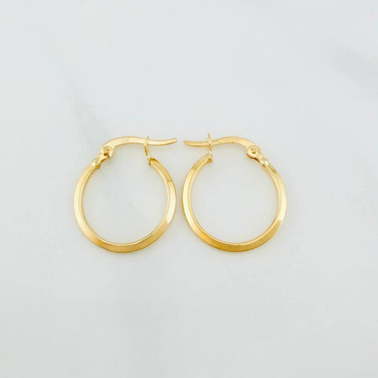 Candongas Clau 1.1 g / 2 cm Oro Amarillo 18K