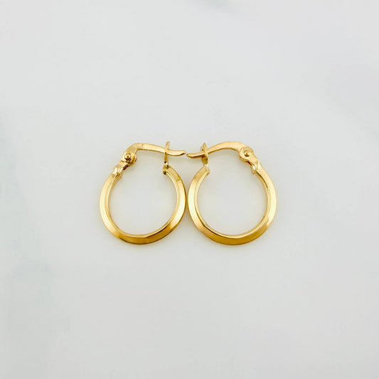 Candongas Clau 0.8 g / 1.5 cm Oro Amarillo 18K
