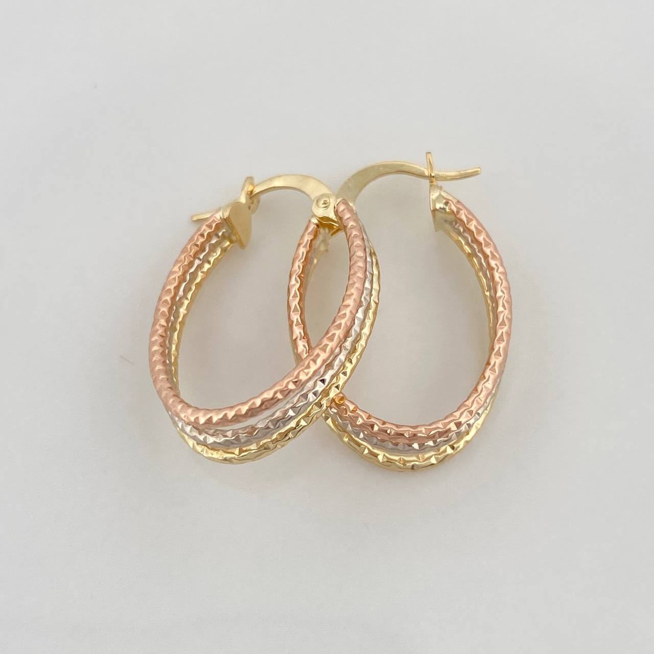 Candongas Daki Ovaladas 1.9 g / 2.5 cm Tres Oros 18K