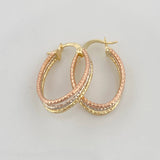 Candongas Daki Ovaladas 1.9 g / 2.5 cm Tres Oros 18K