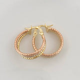 Candongas Daki 1.7 g / 2 cm Tres Oros 18K