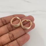 Candongas Daki 1.7 g / 2 cm Tres Oros 18K