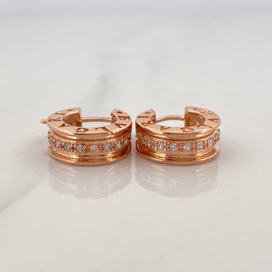 Candongas Bv 4.3 g / 1.5 cm Oro Rosa 18K