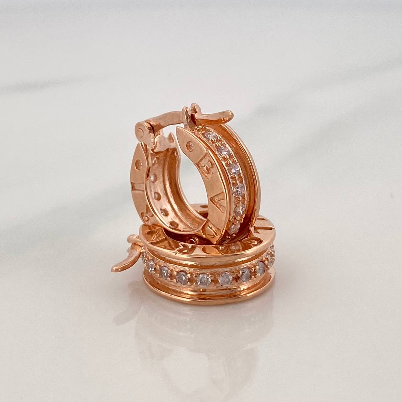 Candongas Bv 4.3 g / 1.5 cm Oro Rosa 18K