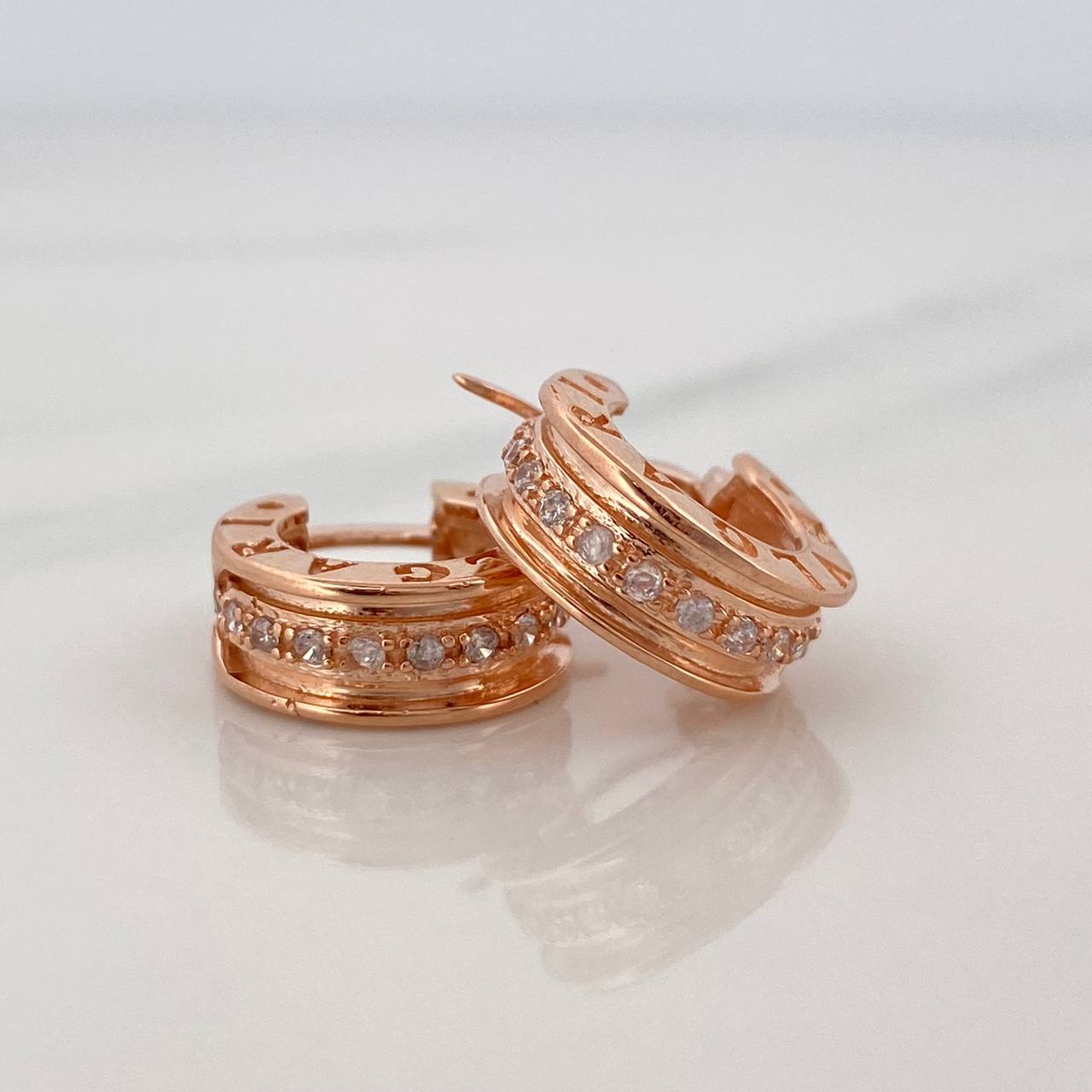 Candongas Bv 4.3 g / 1.5 cm Oro Rosa 18K