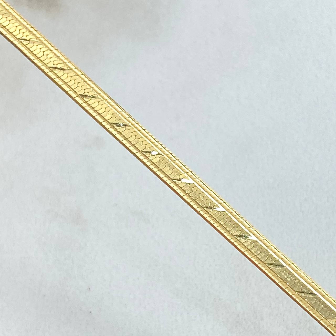 Cadena Espejo Diagonal 8.55gr / 45cm / +3 Oro 18K