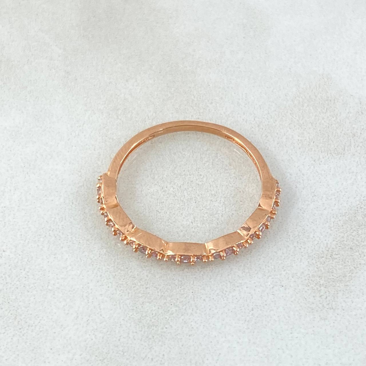Anillo Linea De Ojos 1.5gr / T7 1/2 / Oro 18K