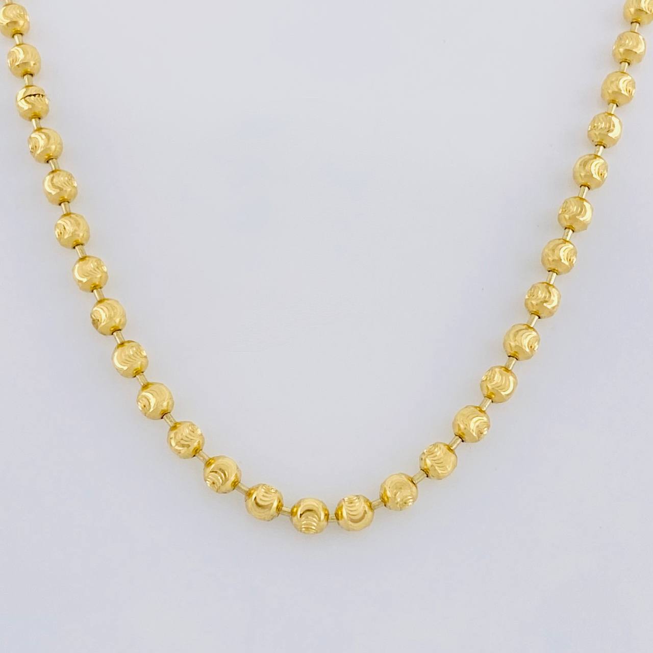 Cadena Militar Media Luna 16.25g / 65cm / 2.8mm Oro Amarillo 18K