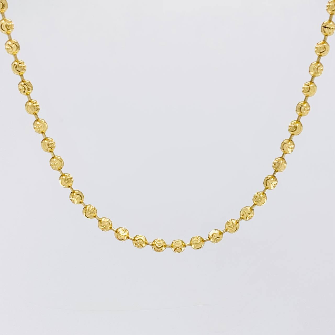 Cadena Militar Media Luna 16.25g / 65cm / 2.8mm Oro Amarillo 18K