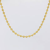 Cadena Militar Media Luna 16.25g / 65cm / 2.8mm Oro Amarillo 18K
