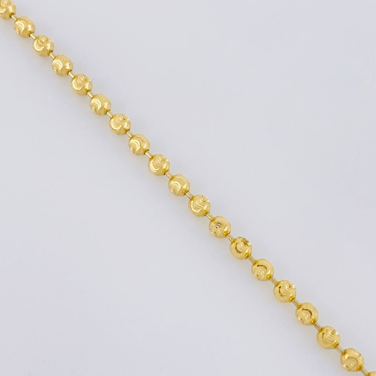 Cadena Militar Media Luna 16.25g / 65cm / 2.8mm Oro Amarillo 18K